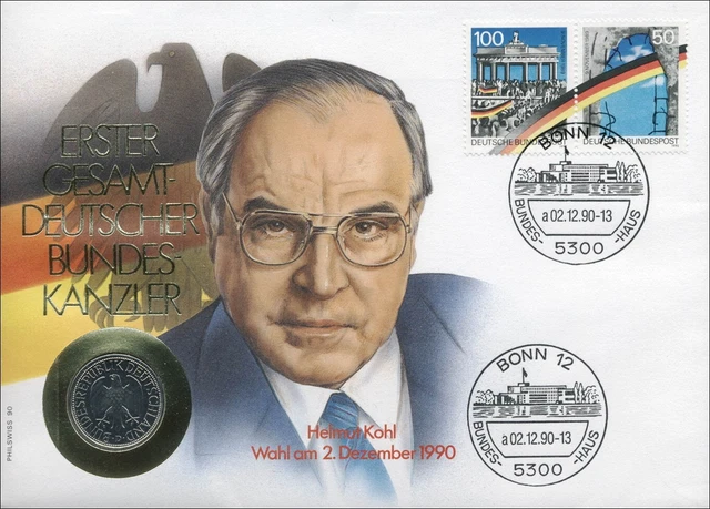 B-0370  Numisbrief      Helmut Kohl - Wahl am 2.12.1990