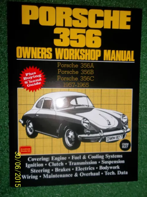 Porsche 356 356A 356B 356C Autobooks Owners Workshop Manual 1957-1965 New
