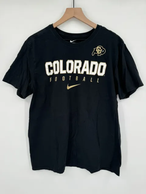 Nike University of Colorado Football CU Buffs T-Shirt Black Men’s XL