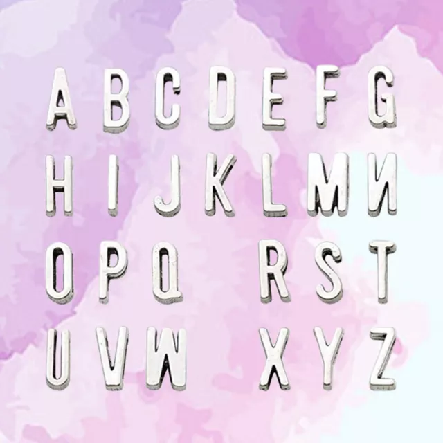 26pcs Perlen für die Schmuckherstellung Spacer Perlen Brief Alphabet Buchstaben