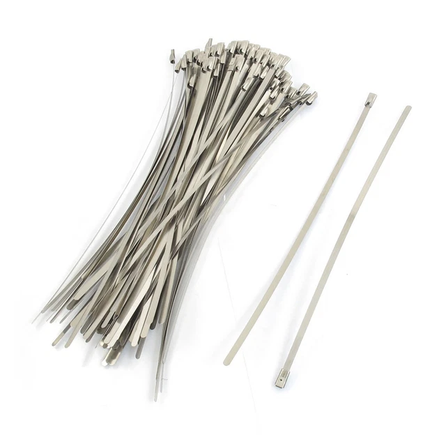 4,6x250mm avec verrouillage automatique inox flexible colliers de serrage 100pcs