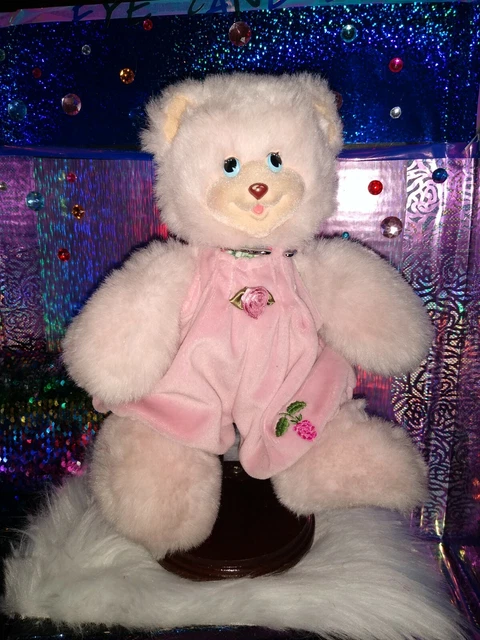 *Fisher Price "Sarahberry" Light Pink Teddy Bear '1998 Girl Plush!