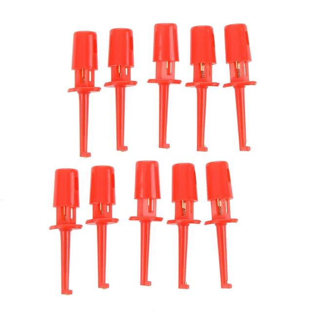2X (Red Multimeter Wire Test Clip Set 10 Piece U3U6)6)