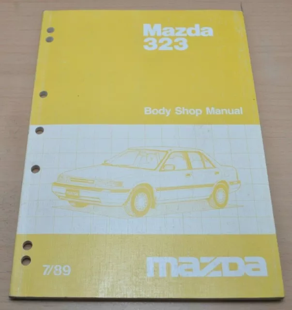 MAZDA 323 Typ BG Body Shop Manual Karosserie Parts Teile 1989 Werkstatthandbuch