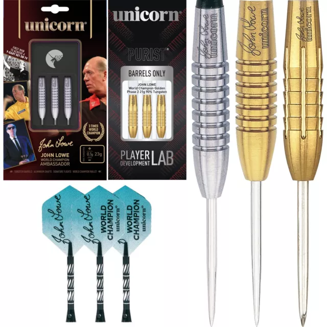 RARE UNICORN JOHN Lowe Golden Hero 20g Tungsten Darts £49.99