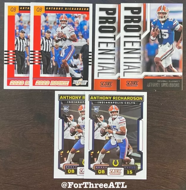 ANTHONY RICHARDSON 2023 Score Throwback Rookie 6 Pack RC Lot