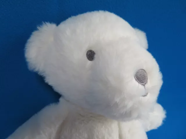 TEDDY BEAR white plush 11" tall soft toy COLLECTION " MY BEST FRIEND " NEXT 2