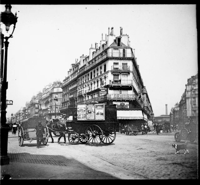 PARIS 1914 - Négatif Verre - Angle Rues des Halles et de Rivoli - 990-5