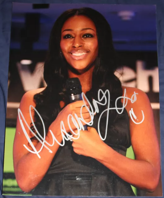 Alexandra Burke Autograph Signed 16x12 Photo AFTAL [1103]