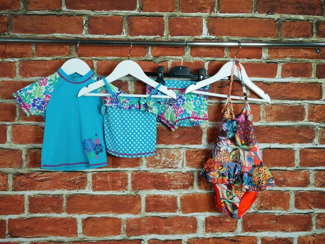 Girls Baby Bundle Age 12-18 Months M&S Next Vibrant Floral Summer Swimwear  86Cm