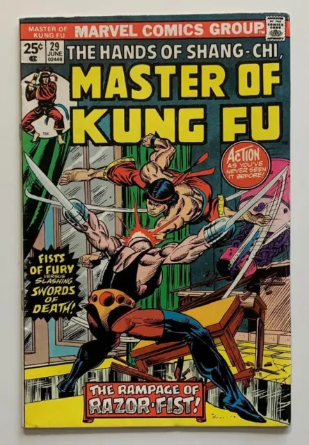 The Hands of Shang-Chi - Master of Kung Fu #29 (Marvel 1975) KEY FN+ Bronze Age