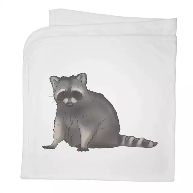 'Grumpy Raccoon' Cotton Baby Blanket / Shawl (BY00034940)