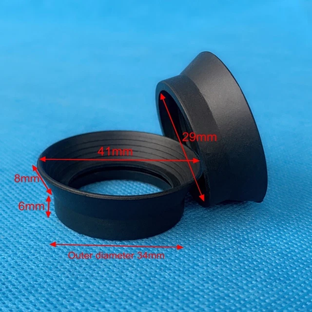 2PC Binocular Microscope Eyepiece Cup Rubber Eye Lens Guard Shield for 29-36mm