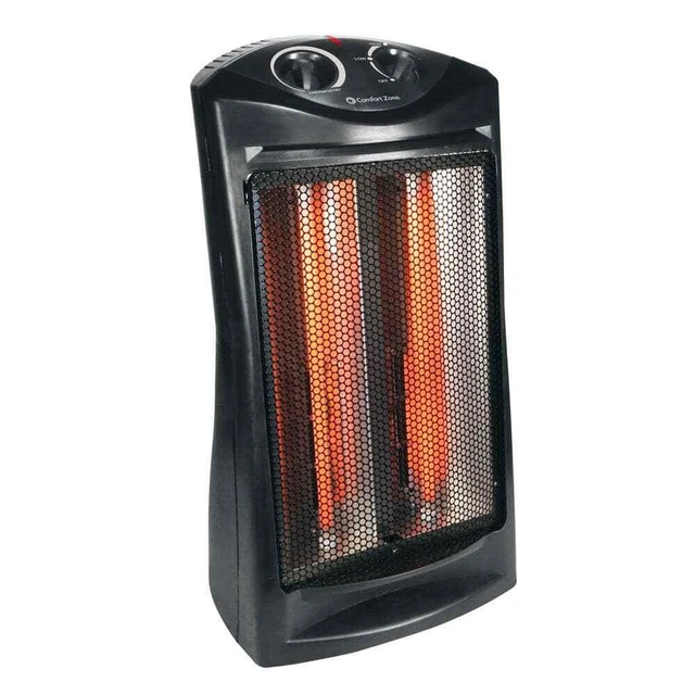 Tower Heater Comfort Zone1500-Watt Electric Quartz Infrared Radiant Space Small