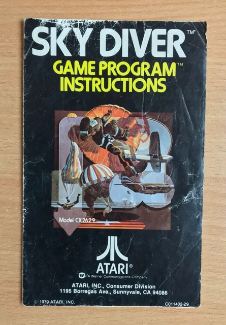 ATARI 2600 - SKY DIVER - Instruction Manual