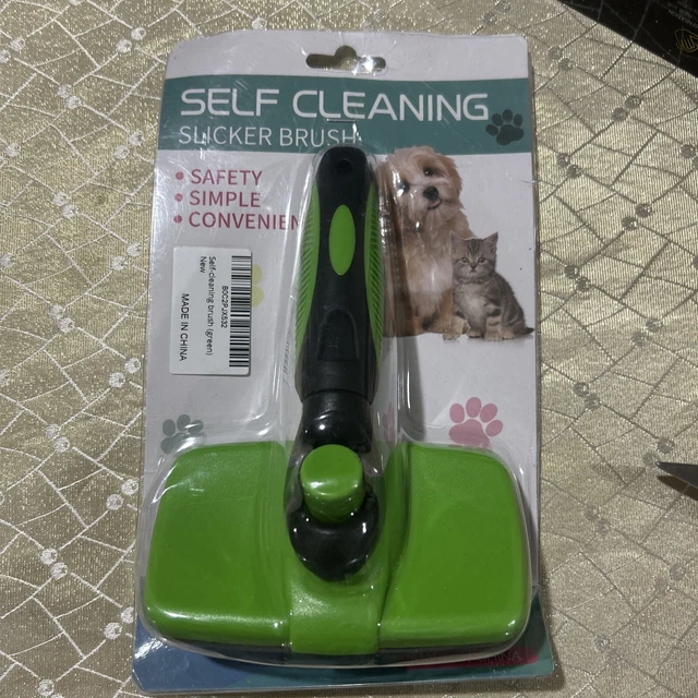 Pet Dog And Cat Hair Remover Comb Grooming Massage Self Cleaning Slicker Brush
