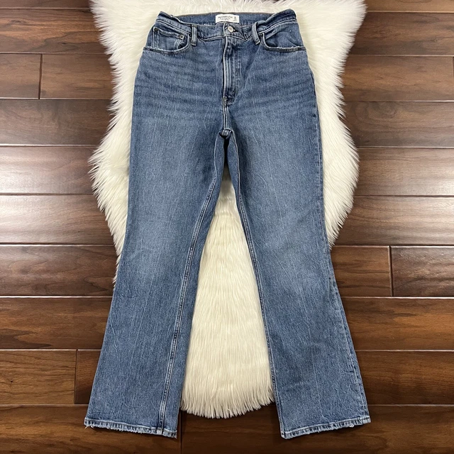 Abercrombie & Fitch Size 10 / 30 Short 70’s Vintage Flare Ultra High Rise Jeans