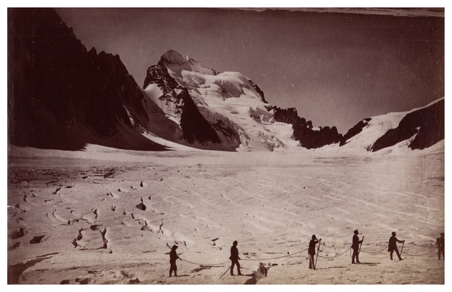 Suisse, Grindelwald, grottes de glace vintage albumen print, Tirage