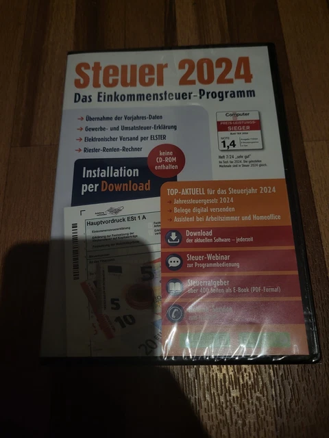 ALDI STEUER 2024 EinkommensteuerProgramm CD und Download EUR 10,10