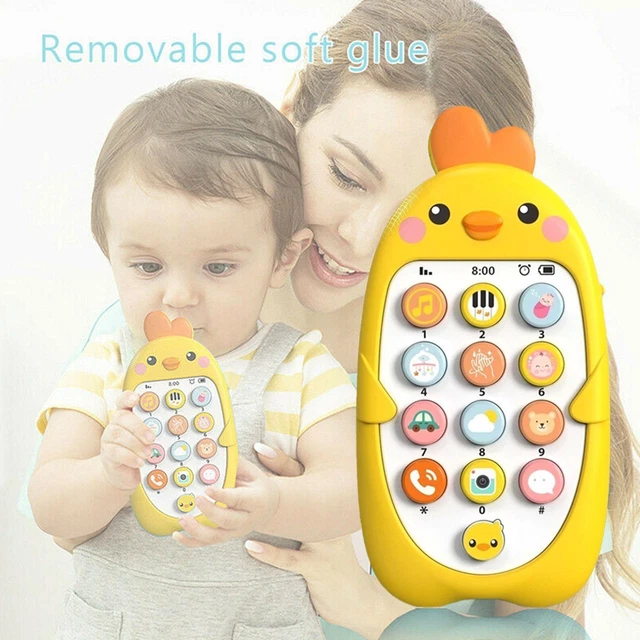 Baby Cell Phone Toy 6 To 12 Months Pretend Phones Toys Toy For Kids Musical V6Y7