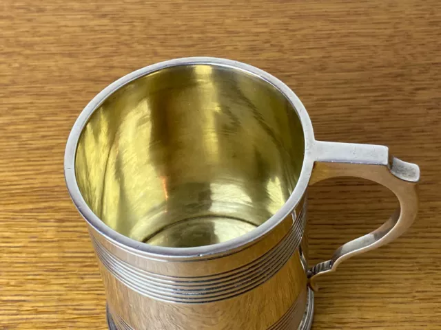 Solid Silver Hallmarked Tankard LONDON 231.2 Grams Available Worldwide 2