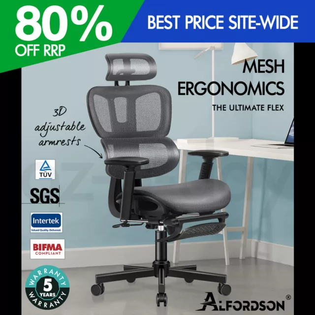 ALFORDSON Ergonomic Office Chair Mesh Executive Seat Work Computer Gaming