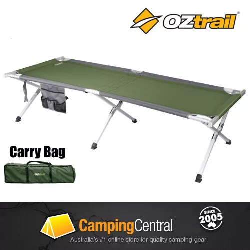 OZtrail (Large) Aluminium Stretcher Bed 190cm Portable Camping Cot Camp