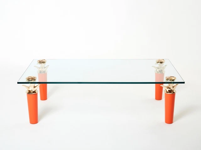 Plateau Cocktail Laqué Henri Bendel - Rare Table Basse 12,5" Multicolore