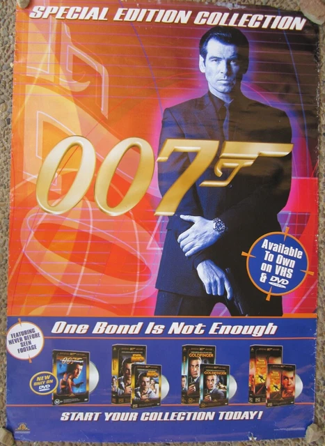 007 JAMES BOND 1980 s video store poster EUR 43,40 - PicClick FR