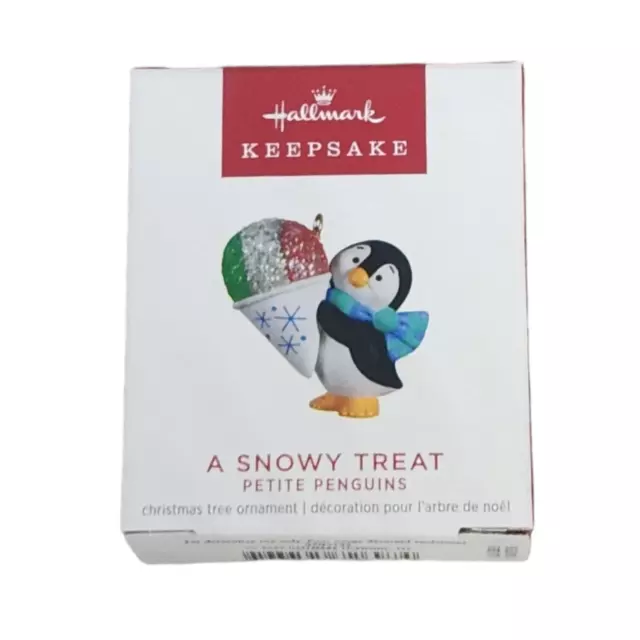 2022 Hallmark Keepsake Ornament Miniature A Snowy Treat Petite Penguin 7 QXM9133