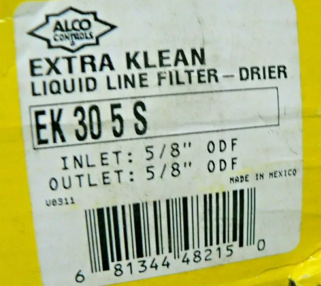 Véritable Alco EK305S DCL-305S Liquide Ligne Filtre Séchoir 1.6cm Sweat 023Z0032