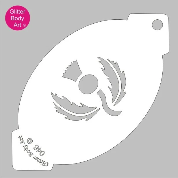 Stencil per vernice viso cardo scozzese 46 - 6 nazioni rugby, Scozia