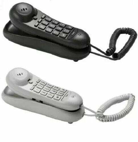 Telephone Phone Landline With Memory Led Indicator Call Office Home Mountable