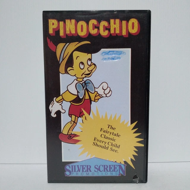 PINOCCHIO WALT DISNEY Classics Cartoon Family Movie VHS Video Tape