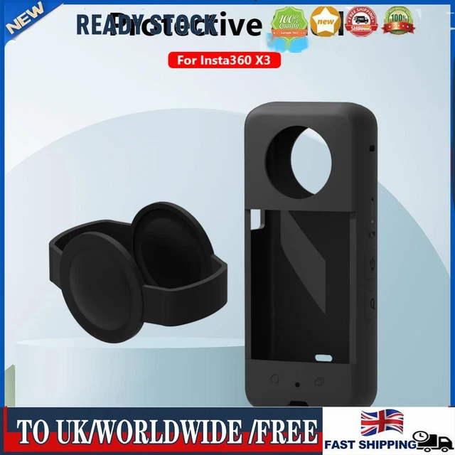 Soft Waterproof Panoramic Action Camera Protective Cover for Insta360 X3 (Black)