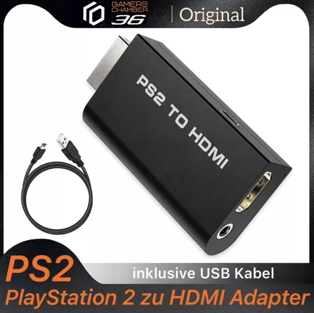 PS2 zu HDMI Konverter Stick Adapter Für PlayStation2 to HDTV Video Adapter Kabel