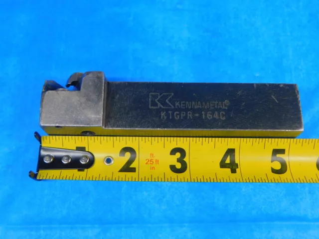 Kennametal Ktgpr-164C Lathe Turning Tool Holder 1" Shank Tp-43 Inserts 5" Oal