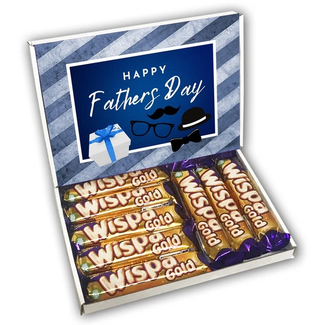 CADBURY WISPA GOLD Milk Chocolate Bar Gift Box Fathers Day Present Gift ...