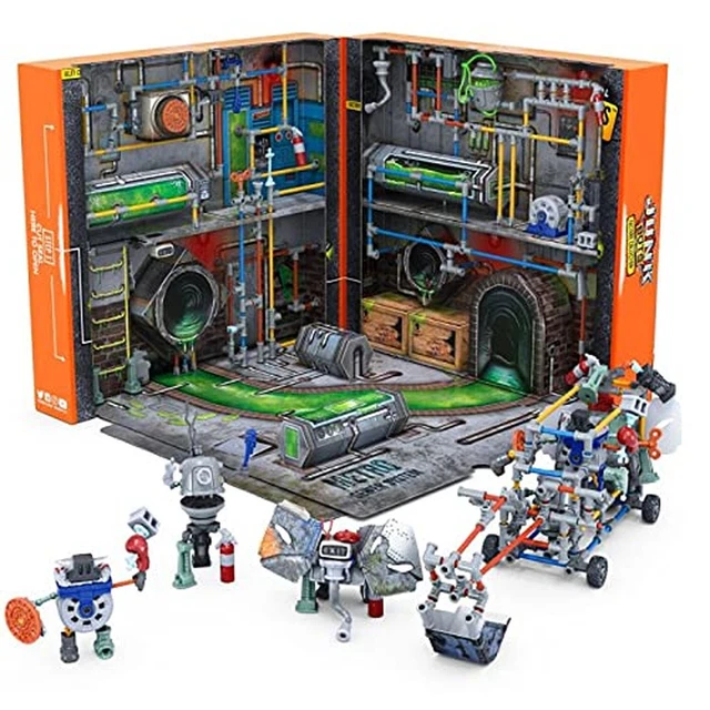 HEXBUG JUNKBOTS Large Factory Habitat Metro Sewer System, Surprise Toy Playse...