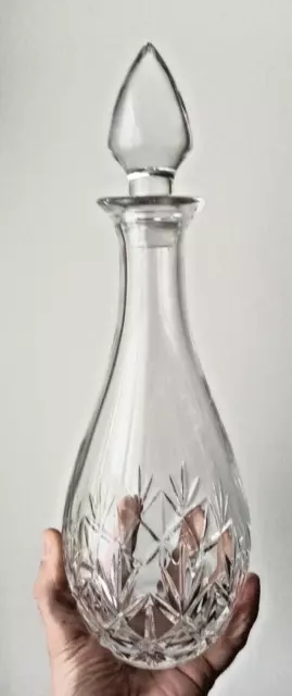 Jolie Et Grande Carafe En Cristal, Hauteur 33cm, poids : 1,100kg