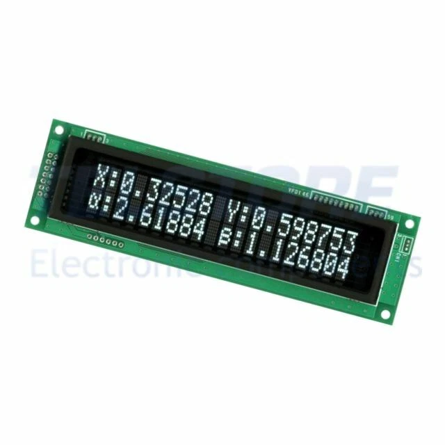 1pcs  Display VFD alfanumerico 20x2 Carattere 9,2mm 350cd/m2 CU20029-UW1J