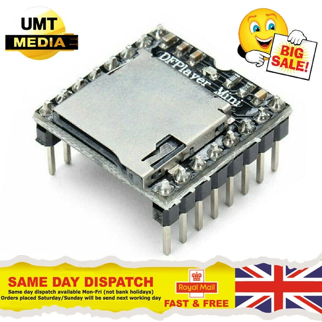 DFPLAYER MINI MP3 Player Module For Arduino UNO Module Music Audio ...