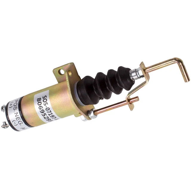 12V Fuel Shutdown Shut Off Stop Solenoid Valve For Lister Petter 366-07197