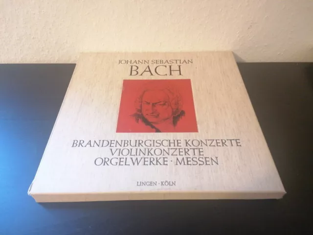 LP-BOX Johann Sebastian Bach Brandenburgische Konzerte / Violinkonzerte / Orgel