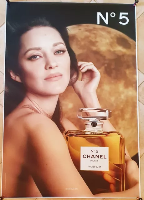 Affiche poster taille abribus 120cm x 176cm Chanel N°5 Marion Cotillard (Roulée)