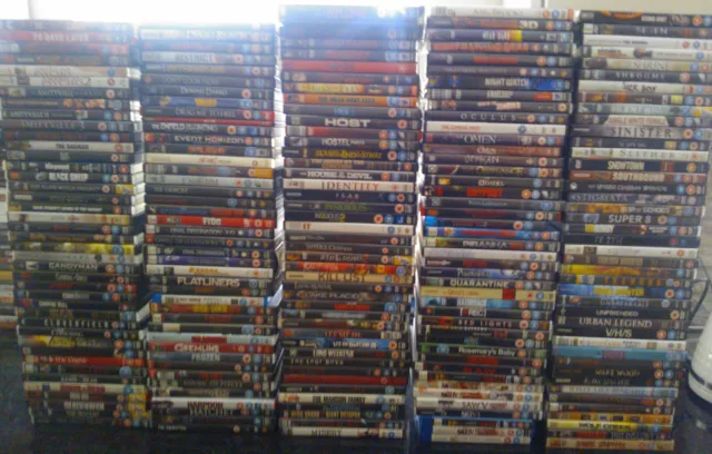 HUGE HORROR DVD COLLECTION- 140+ TITLES! Great for Halloween! Slasher, Ghost etc