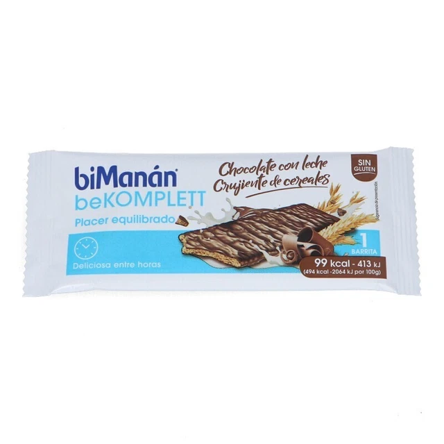 Bimanan - Bekomplett Barrita Crujiente De Cereales Y Chocolate Con Leche (1 Ud)