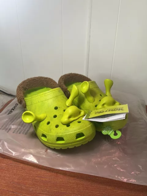 Classic Dreamworks Shrek Clog C13 Kid's Crocs With Bonus Shrek