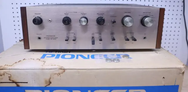 Nice Working Vintage Pioneer Model SA-600 Integrated Amp W/ Original Box - Japan