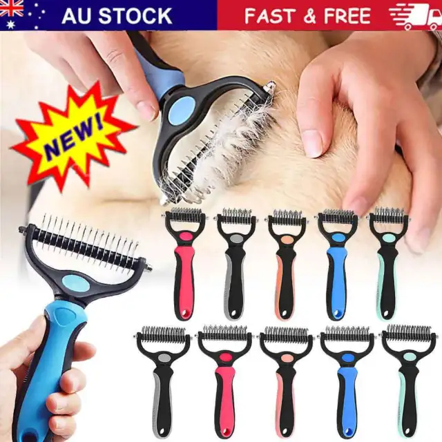 Dog Pet Cat Grooming Comb Brush Undercoat Rake Dematting Deshedding Trimmer Gift